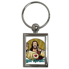 Buddy Christ Key Chain (rectangle) by Valentinaart