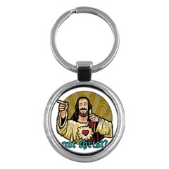 Buddy Christ Key Chain (round) by Valentinaart