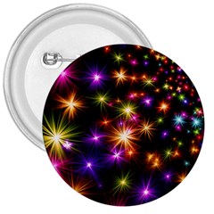 Star Colorful Christmas Abstract 3  Buttons by Dutashop