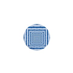 Metallic Blue Shiny Reflective 1  Mini Buttons by Dutashop