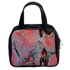 Pink Arabesque Classic Handbag (two Sides) by kaleidomarblingart