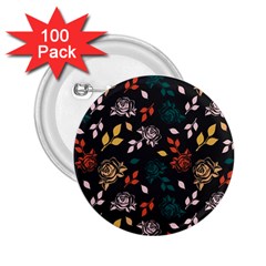 Rose Floral 2 25  Buttons (100 Pack)  by tmsartbazaar
