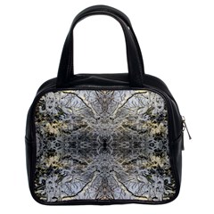 Winter Garden Repeats Classic Handbag (two Sides) by kaleidomarblingart