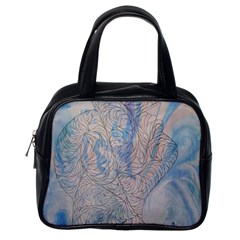 Convoluted Patterns Classic Handbag (one Side) by kaleidomarblingart