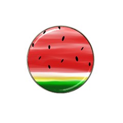 Painted Watermelon Pattern, Fruit Themed Apparel Hat Clip Ball Marker by Casemiro