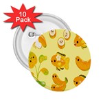 Banana Cichlid 2.25  Buttons (10 pack)  Front