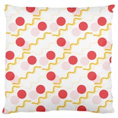 Illustration Abstract Line Pattern Dot Lines Decorative Standard Flano Cushion Case (one Side) by Amaryn4rt