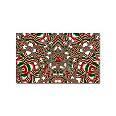 Christmas-kaleidoscope Sticker Rectangular (100 Pack) by artworkshop