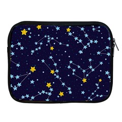 Seamless Pattern With Cartoon Zodiac Constellations Starry Sky Apple Ipad 2/3/4 Zipper Cases by Pakemis