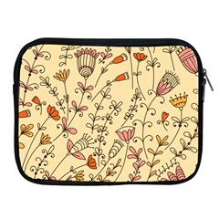 Seamless-pattern-with-different-flowers Apple Ipad 2/3/4 Zipper Cases by Pakemis