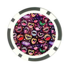 Funny Monster Mouths Poker Chip Card Guard (10 Pack) by Salman4z
