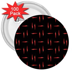 Hot Peppers 3  Buttons (100 Pack)  by SychEva