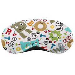 Seamless-pattern-vector-with-funny-robots-cartoon Sleeping Mask by Salman4z