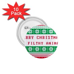 Merry Christmas Ya Filthy Animal 1 75  Buttons (10 Pack) by Grandong