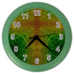 Psychedelic Screen Trippy Color Wall Clock by Modalart
