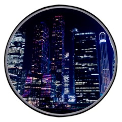 Black Building Lighted Under Clear Sky Wireless Fast Charger(black) by Modalart
