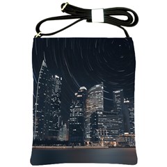 Time Lapse Photo Of City Shoulder Sling Bag by Modalart