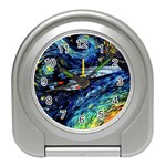 Star Ship Parody Art Starry Night Travel Alarm Clock Front