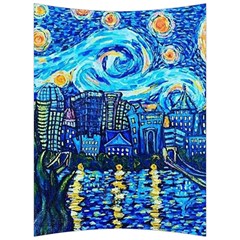 Starry Night Van Gogh Painting Art City Scape Back Support Cushion by Modalart