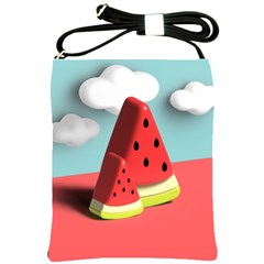 Watermelon Fruit Shoulder Sling Bag by Modalart