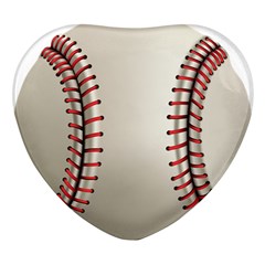 Baseball Heart Glass Fridge Magnet (4 Pack) by Ket1n9