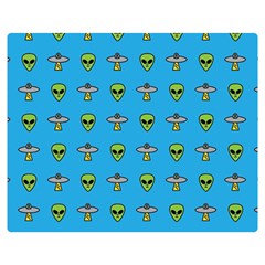 Alien Pattern Premium Plush Fleece Blanket (medium) by Ket1n9